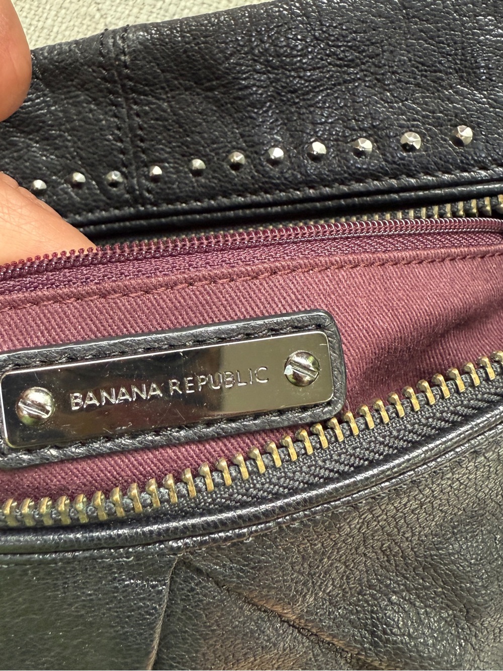 Banana Republic Black Studded Wristlet Clutch - Picture 5 of 5
